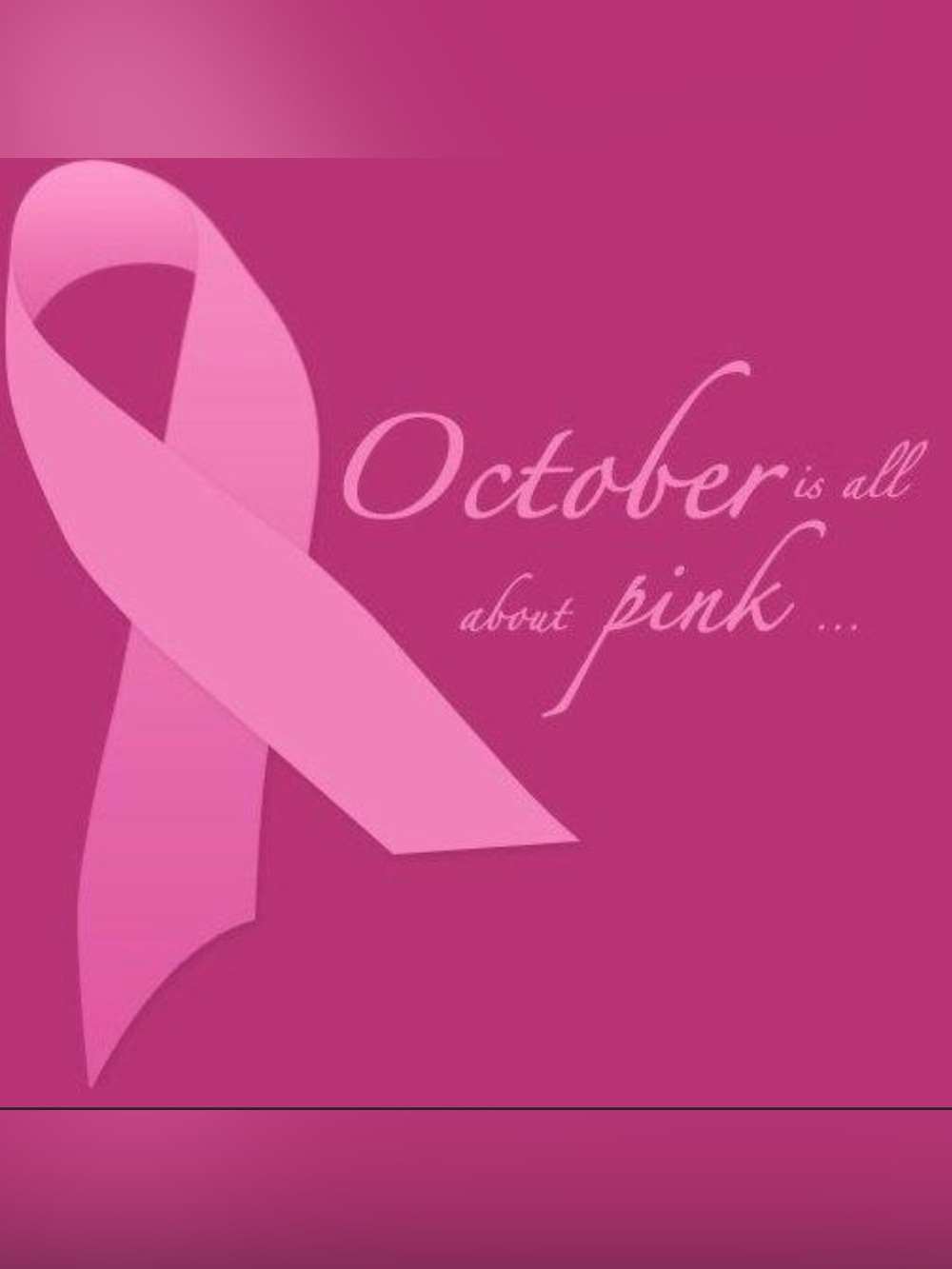 Pink Ribbon Breast Cancer Awareness Graphic Skincare Poster